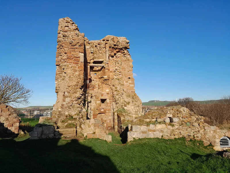 The ruins of Ardrossan Castle