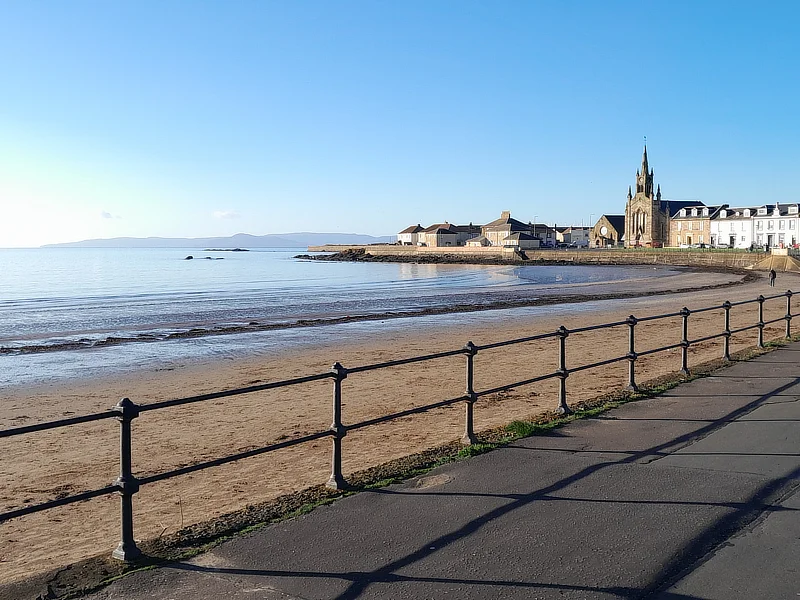 A view of Saltcoats promenade