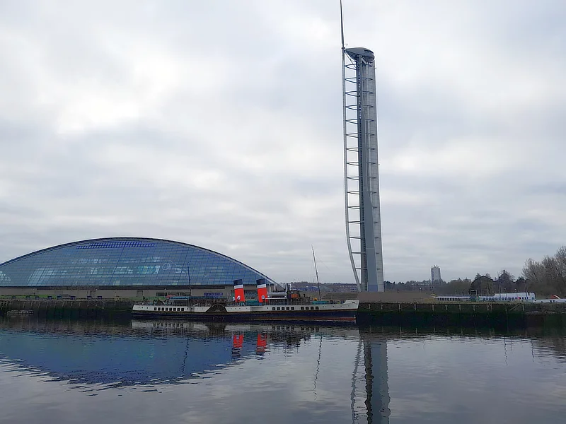 The Science Centre Tower and Waverley paddle steamer