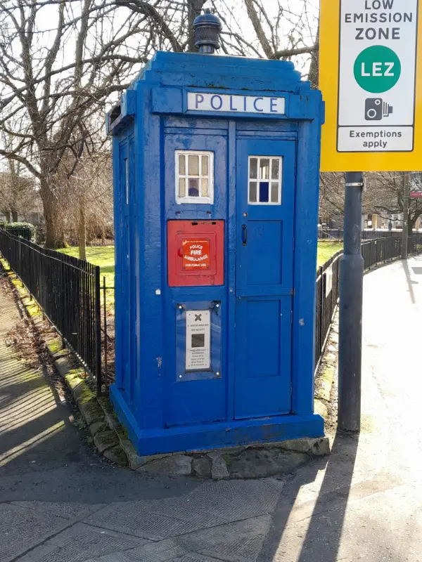 Tardis Image of a tardis (police box) in Glasgow