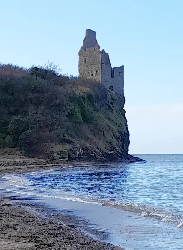 Approach to Greenan Castle.