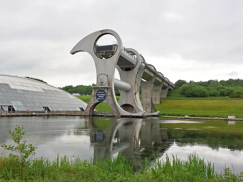 The Falkirk Wheel from the front The Falkirk Wheel from the front