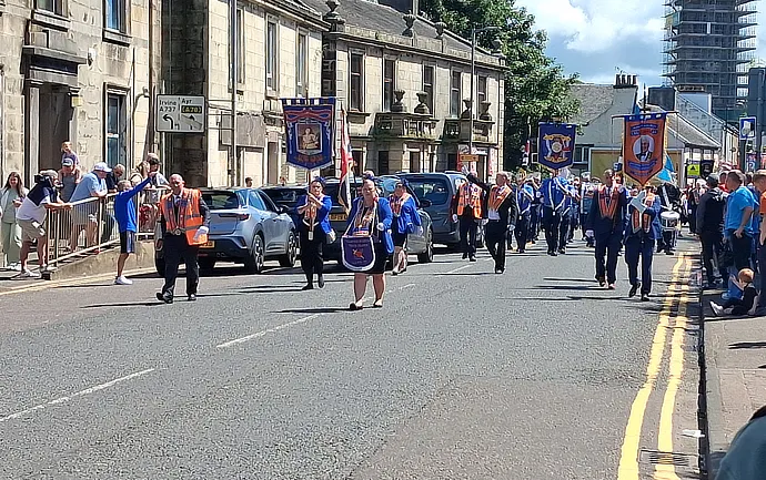 Orange march (1) View of the Orange march through Kilwinning