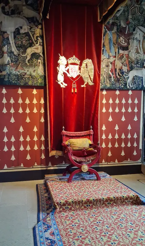 The throne The throne at Stirling Castle.