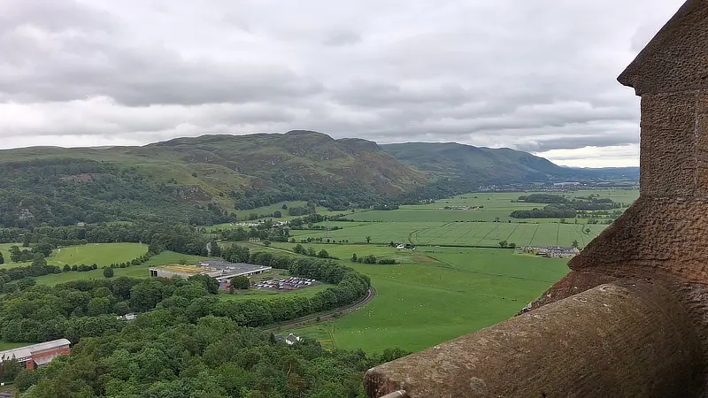 View - landscape View from the Wallace Monument of the surrounding landscape.