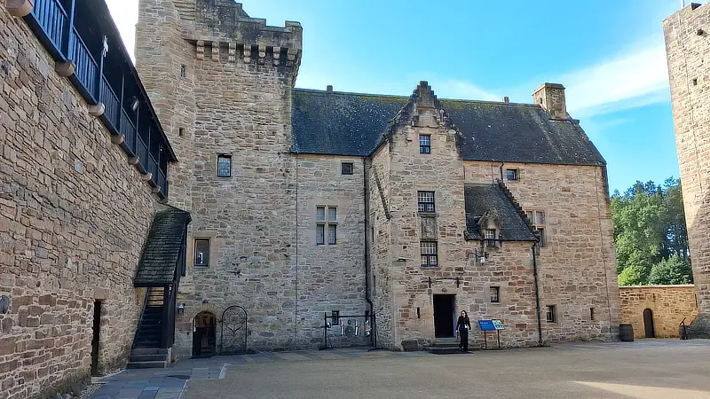 Dean Castle courtyard (2) The courtyard of Dean Castle